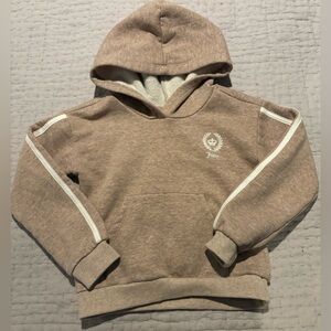 Juicy Couture girls hooded sweatshirt size 6 logo hoodie tan Y2K 90s hoodie